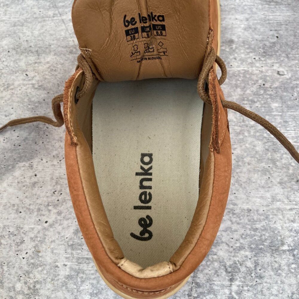 Be Lenka Synergy Barefoot Shoes EU 38 Cognac Beige NWT - Picture 7 of 9